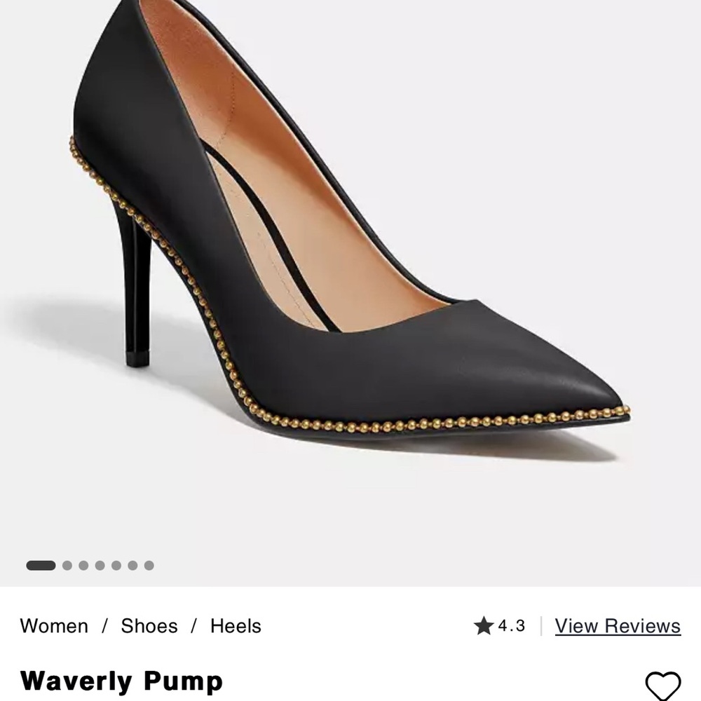 Coach heels - worn once